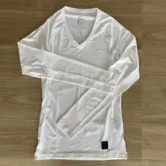 NIKE PRO 長袖 Vネック インナーシャツ ホワイト XS