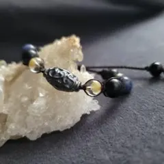 テラヘルツ天珠のマクラメブレスレット