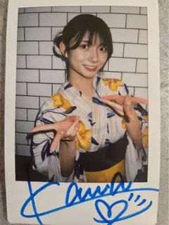 希少！即完売！】瀬戸環奈 ポストカード&直筆サイン入りチェキ②(浴衣