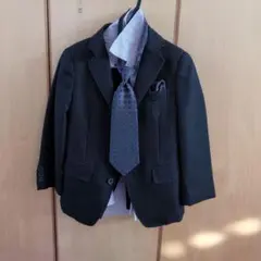 キッズフォーマルスーツセット（ダークグレー）110cm