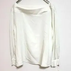 【NATURAL BEAUTY BASIC】タグ付きホワイト ブラウス シャツ