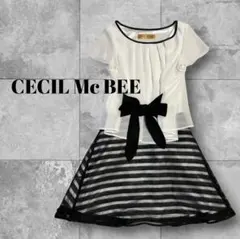 美品✨️CECIL McBEEセシルマクビー ウエストリボンドッキングワンピースのサムネイル