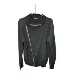 ZARA MAN ライダース風 ニット セーター ブラックのサムネイル