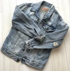 アングリッド ライトブルーデニムジャケット S ヴィンテージ