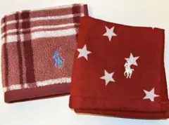 新品　ラルフローレン　タオルハンカチ　2枚組