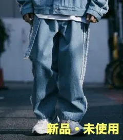 Subciety（サブサエティ）デニムパンツ フリンジ サイドラインのサムネイル