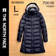 L ザ ノースフェイス ダウンコート ノースフェイス ダウン 黒 ロング