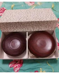 木製 茶托 、菓子器５枚セット