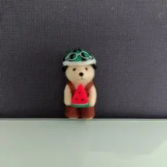 羊毛フェルト ／ハンドメイド／クマ