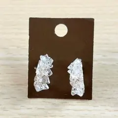 クリスタルフープピアス