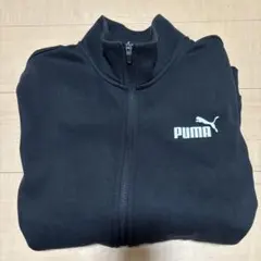 プーマ フルジップスウェットやや厚手 黒 裏生地フリース サイズXL
