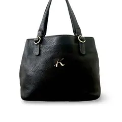 美品 キタムラ パスケース 2way トートバッグ 肩がけ 自立 ネイビー
