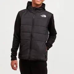 新品未使用 ノースフェイス ハイブリッド中綿ジャケット 黒 ボーイズXL 大人可