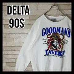 DELTA 90s トレーナー スウェット オシャレ ストリート プリント 古着のサムネイル