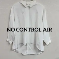 NO CONTROL AIR 　ポリエステルシャツ　38　オフホワイト