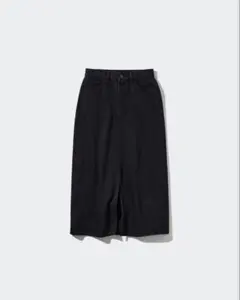 デニムロングスカート　ユニクロ　ダークグレー