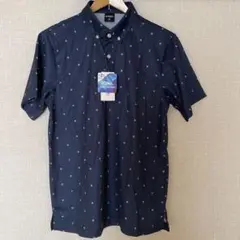 IGNIO ネイビー ドット柄 Mシャツ