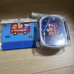 【新品未開封】MIKIHOUSE ランチバッグ 動物と車のプリントのサムネイル