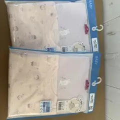 新品　2個セットラン型ボディスーツ　ロンパース肌着綿100% 80cm