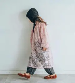 softcheese レースワンピース　ピンク　100