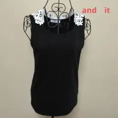 and it_ タンクトップ ノースリーブ レース装飾のサムネイル