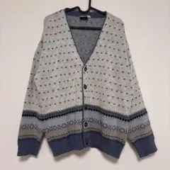 イタリア製 ヴィンテージ ニットカーディガン ユニセックス Lサイズ