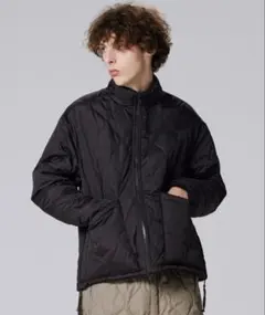 【TAION(タイオン)】ミリタリー リバーシブル ハイネック ダウンジャケット