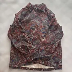 BEAMS HEART ペイズリー柄 長袖シャツ Sサイズ