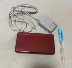 ニンテンドー3DS本体 赤　充電器&タッチペン付き
