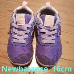 New Balance ニューバランス　574 紫 スニーカー　16cm