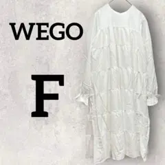 WEGO サイズ:F ロングカットソーワンピース　ホワイト　清潔感　フレア