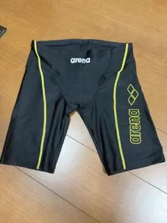 arena 競泳用水着 ブラック/イエロー xo