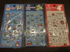 ディズニー　ぷくぷくシール3種類セット　トイストーリー2種　ベイマックス