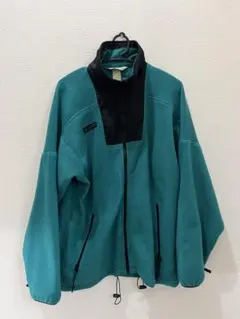 columbiaターコイズ フリースジャケット