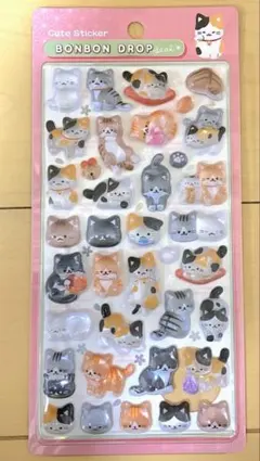 国内正規品 ボンボンドロップシール 和柄 猫 ねこ BONBON DROP 02