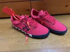 OFF-WHITE！オフホワイト 赤スニーカー サイズ41 26〜26.5cm