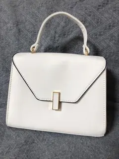 ヴァレクストラ イジィデ風 ホワイト アイボリー ショルダー ハンド バッグ