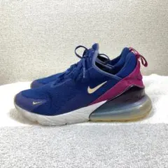 ナイキ エアマックス 270 24.5cm NIKE AIR MAX 白 青 紫
