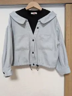 ピンクラテ　S　重ね着風　長袖　カットソー　140 150