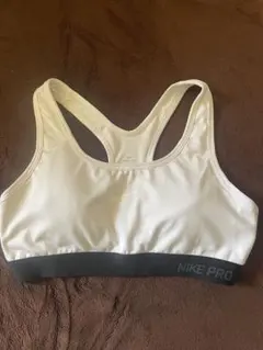 Nike Pro スポーツブラ ホワイト/ブラック　L