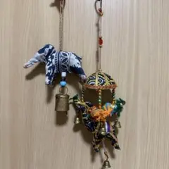 アジアン雑貨 2点セット 象 ゾウ 幸運 装飾品 インテリア
