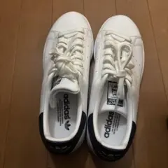 1回のみ使用◆adidas◆アディダス スタンスミス26cmレザースニーカー 白