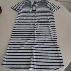 TOMMY JEANS ストライプ 半袖ミニワンピース XS