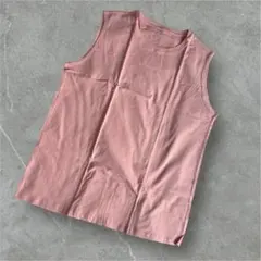 ピンク タンクトップ シンプル 無地 3XL 大きいサイズ インナー 重ね着