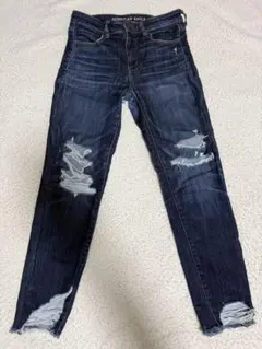 AMERICAN EAGLE スキニーデニム ダメージ加工　サイズ38