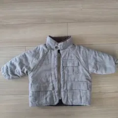 アプレレクール グレー系チェック ボア裏地 アウター