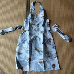 【 JAL限定 】ヨシエイナバ　気球柄エプロン 気球柄ライトブルー