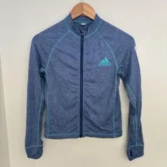 adidas アディダス ラッシュガード ブルー size160くらい