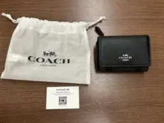 ✳︎COACH 三つ折り財布 黒 モノグラム✳︎