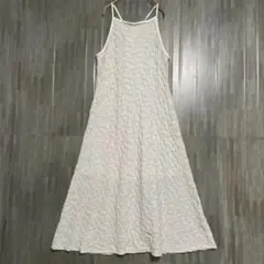 アダプトリテイリング　シャーリング キャミワンピース　無段階調整肩紐のサムネイル
